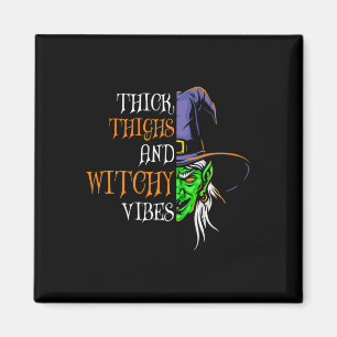dick Oberschenkel und witzige Vibes Retro Simplist Magnet