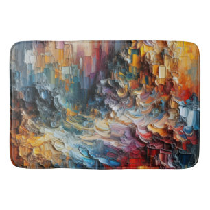 dick Texturierte Farbmuster Badematte