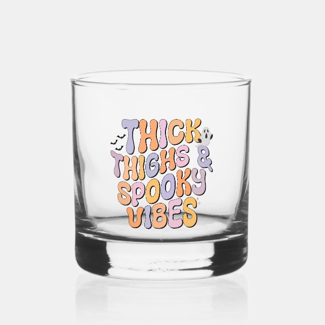 Dick Thighs & Spooky Vibes Whiskyglas (Vorderseite)