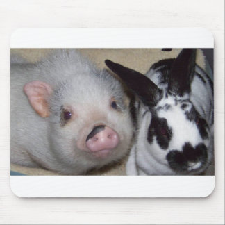 Dickbauch-Schwein u. Freund Mousepad