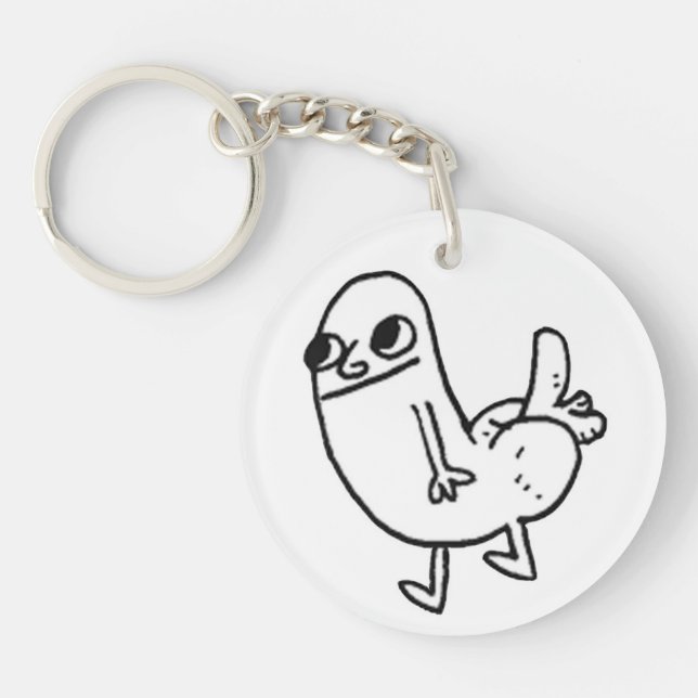 Dickbutt Schlüsselanhänger (doppelseitig) (Vorderseite)