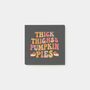 Dickdick & Pumpkin Pies Funny Erntedank Post-it Klebezettel