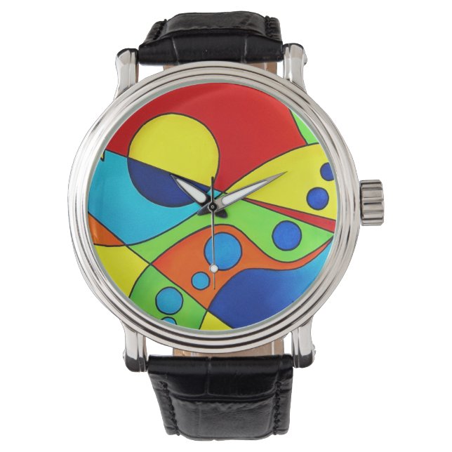 Dicke, Abstrakte Armbanduhr (Vorderseite)