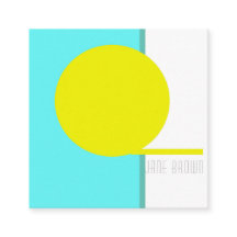 Dicke Abstrakte Art Cirquoise Turquoise Green Yell
