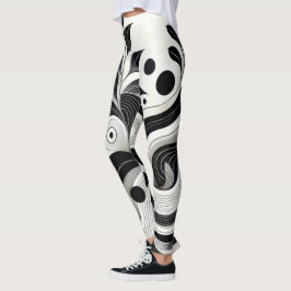 Dicke Abstrakte Frauenym Leggings