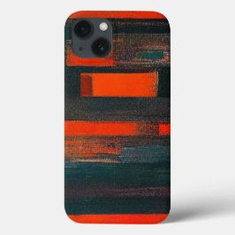 Dicke Abstrakte Rot- und Schwarzkunst Case-Mate iPhone Hülle