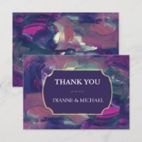 Dicke Acrylmalerei Dankeschön Karte