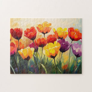Dicke Aquarelltüten im Frühling