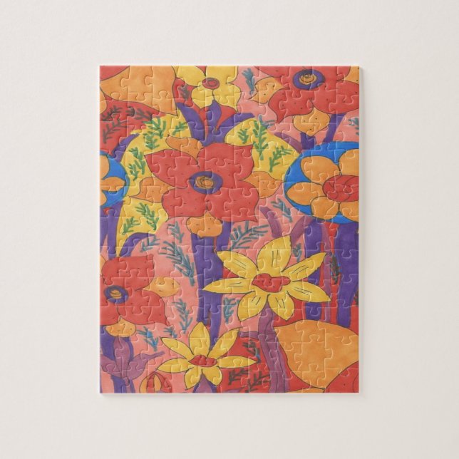 Dicke Bohemische Orange Garden Print (Vertikal)