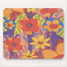 Dicke Bohemische Orange Garden Print