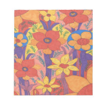 Dicke Bohemische Orange Garden Print