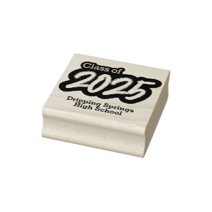 Dicke Brush-Klasse 2025 Briefmarke aus Kautschuk Gummistempel
