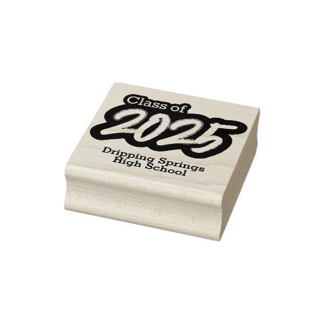 Dicke Brush-Klasse 2025 Briefmarke aus Kautschuk Gummistempel (Stempel)
