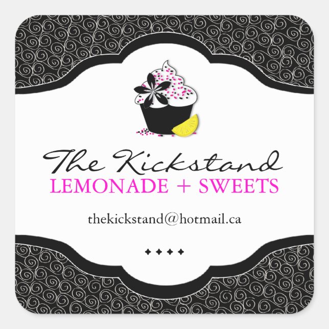 Dicke Cupcake Stickers (Vorderseite)