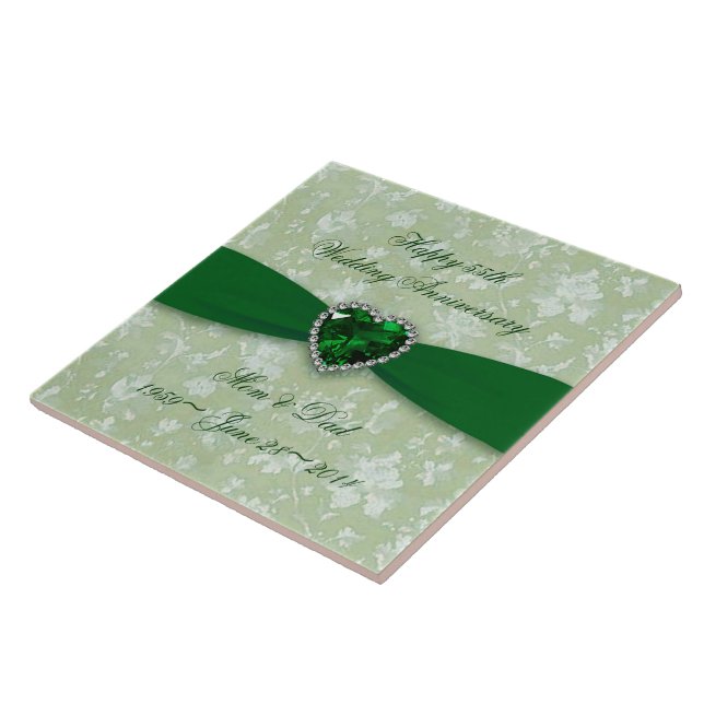 Dicke Damask 55. Hochzeitsstille Fliese (Seite)