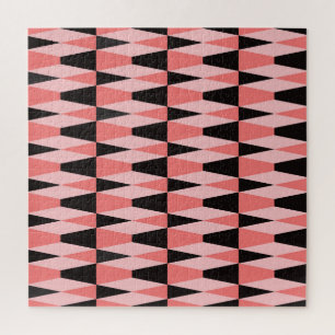 Dicke geometrisch schwarz rosa Muster