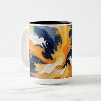 Dicke geometrische Farbburste Zweifarbige Tasse