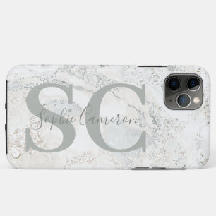 Dicke grafische Typografie, Initial-Marmor Case-Mate iPhone Hülle