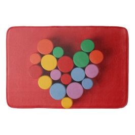 Dicke Herzmatte - Plush Design Badematte