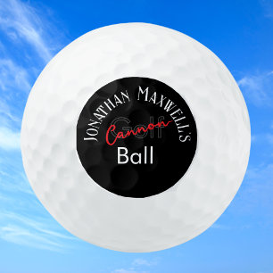 Dicke Individuelle Namen Roter Weißer Typ Funny Sp Golfball