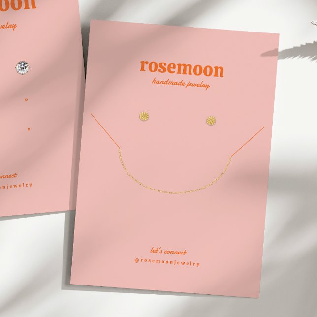 Dicke, lebhafte, rosa, orangefarbene Kette und Ohr (Von Creator hochgeladen)