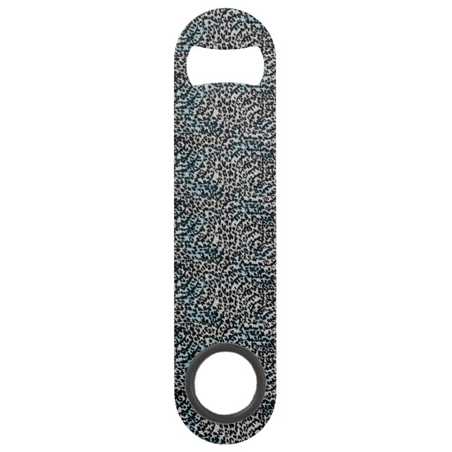 Dicke Leopard Print Flasche Öffnung Speed Flaschenöffner (Vorderseite)