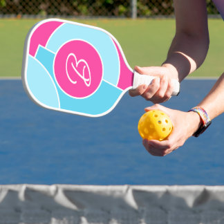 Dicke, leuchtende Fun Chic Abstrakt Circles Art Pa Pickleball Schläger