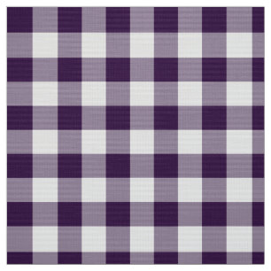 Dicke Lila und Karierte Gingham-Stoffe Stoff