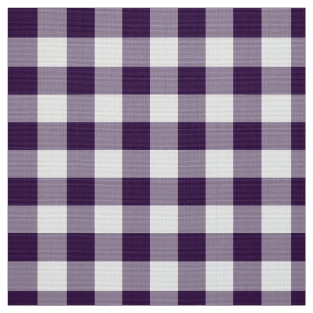 Dicke Lila und Karierte Gingham-Stoffe Stoff (Muster)