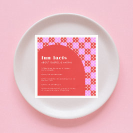 Dicke Mod Fun Fakten aus dem Mittleren Jahrhundert Serviette