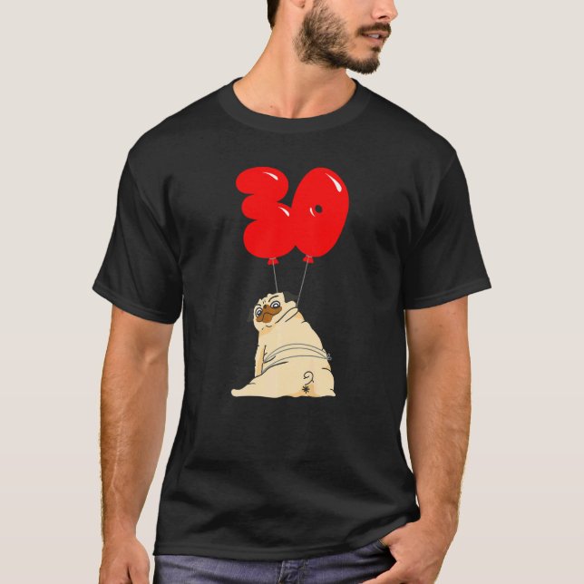 Dicke Mops 30. Geburtstagsfeier T-Shirt (Vorderseite)