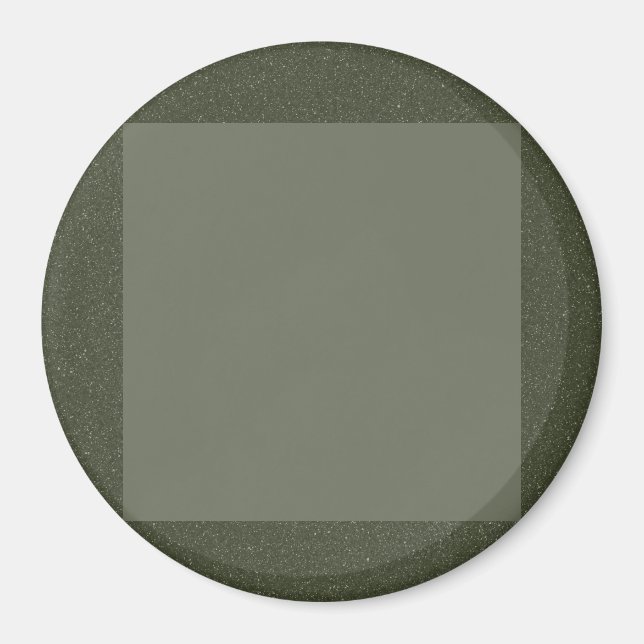 Dicke Moss Green Magnet mit Square Center (Vorne)
