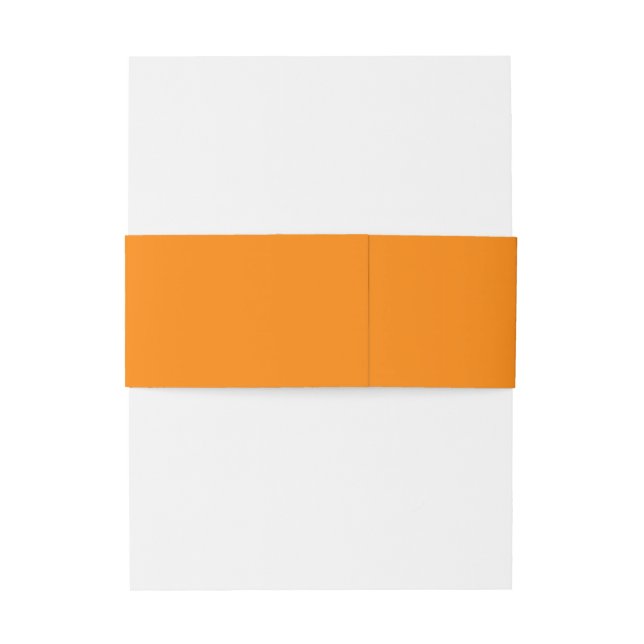 Dicke Neon Orange Bly Band für stilvolle Einladung (Rückseitenbeispiel)