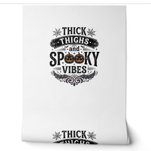 Dicke Oberschenkel Gruselige Vibes Halloween-Shirt Tapete