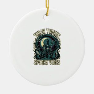 Dicke Oberschenkel Gruselige Vibes Halloween Spukh Keramik Ornament
