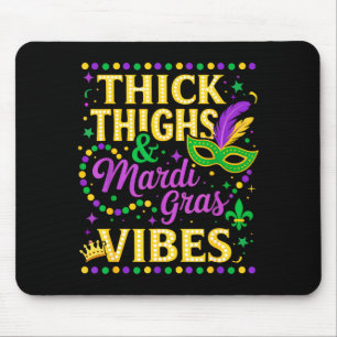 Dicke Oberschenkel Mardi Gras Stimmung Fleur De Li Mousepad