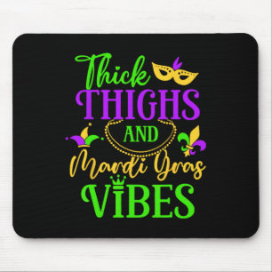 Dicke Oberschenkel Mardi Gras Stimmung New Orleans Mousepad