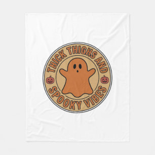 Dicke Oberschenkel und Gruselige Vibes Geist Hallo Fleecedecke