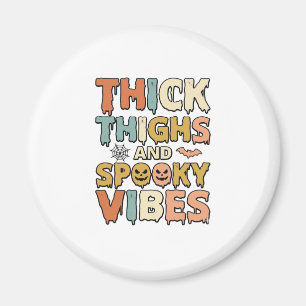 Dicke Oberschenkel und Gruselige Vibes Halloween-S Magnet