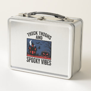 Dicke Oberschenkel Und Gruselige Vibes Halloween-S Metall Brotdose