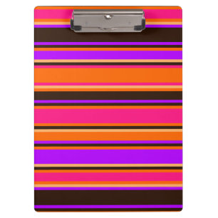 Dicke Orange, Magenta und Lila Zwischenablage Klemmbrett