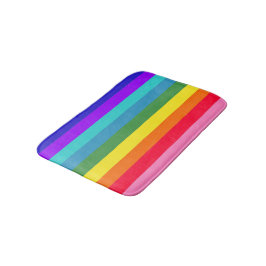 Dicke Rainbow Stripes Badematte