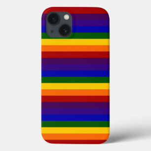 Dicke Regenbogenstreifen iPhone 13 Hülle