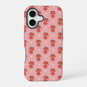 Dicke Rote Panda iPhone 16 Hülle