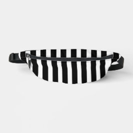 Dicke, schwarz und weiß gestrichene Taille mit Zip Bauchtasche