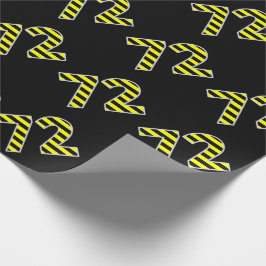 Dicke, schwarze und gelbe Streifen 72 Event-# (Geb Geschenkpapier