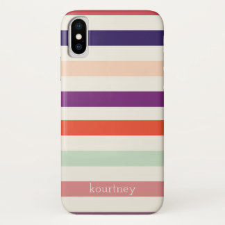 Dicke Streifen Monogramm Case-Mate iPhone Hülle