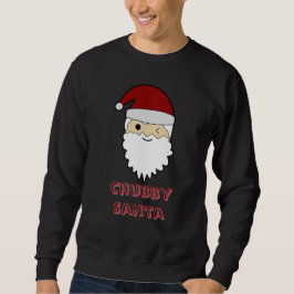 Dicke süße Santa-Gesicht – Anbetungswürdige Weihna Sweatshirt