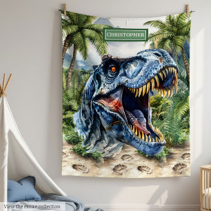 Dicke T-Rex Blanket Individuelle Name Personalisie Fleecedecke