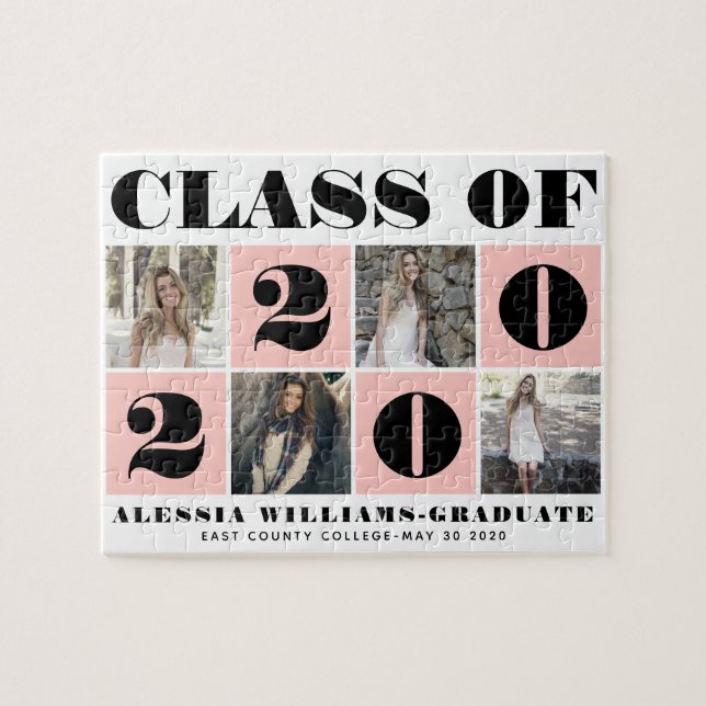 Dicke Typografie-Klasse von 2020-Foto-Kollagenrot (Horizontal)